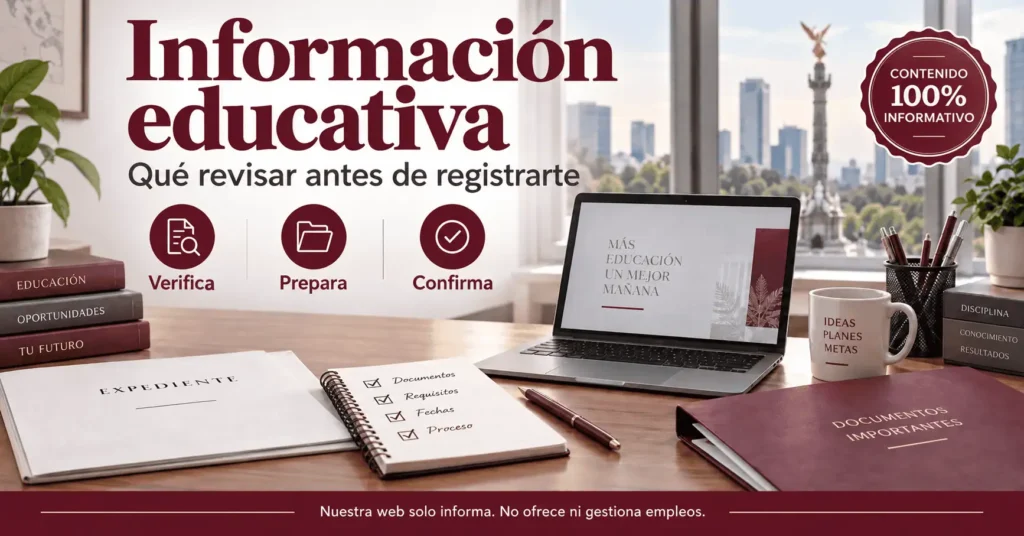 Qué hacer antes de registrarte en una convocatoria educativa