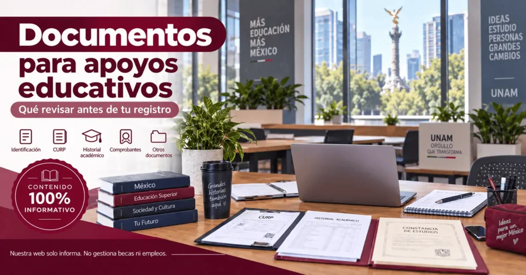 Qué documentos suelen solicitar los programas de apoyo educativo