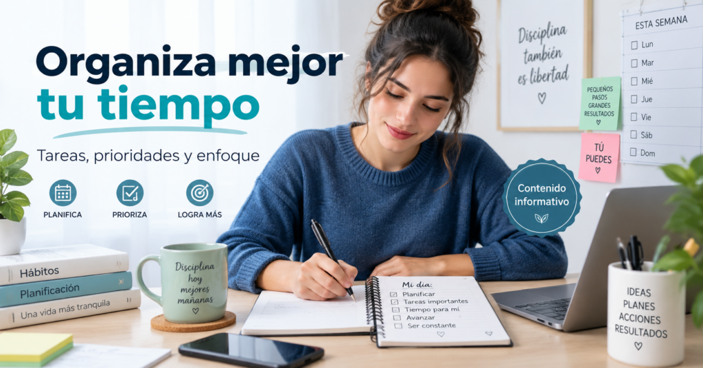 Cómo aprender a organizar mejor tu tiempo y tus tareas