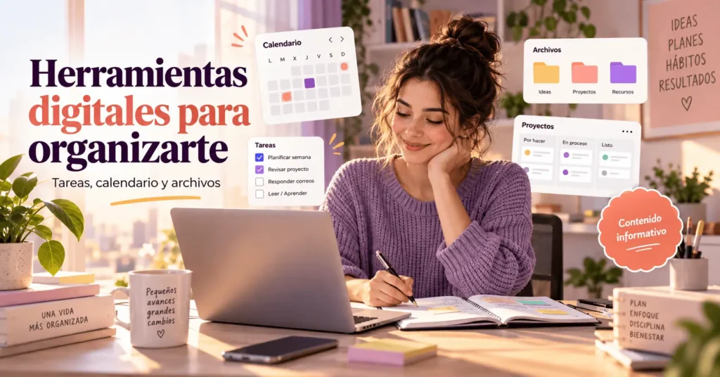 Herramientas digitales que pueden ayudarte a organizar mejor tus actividades