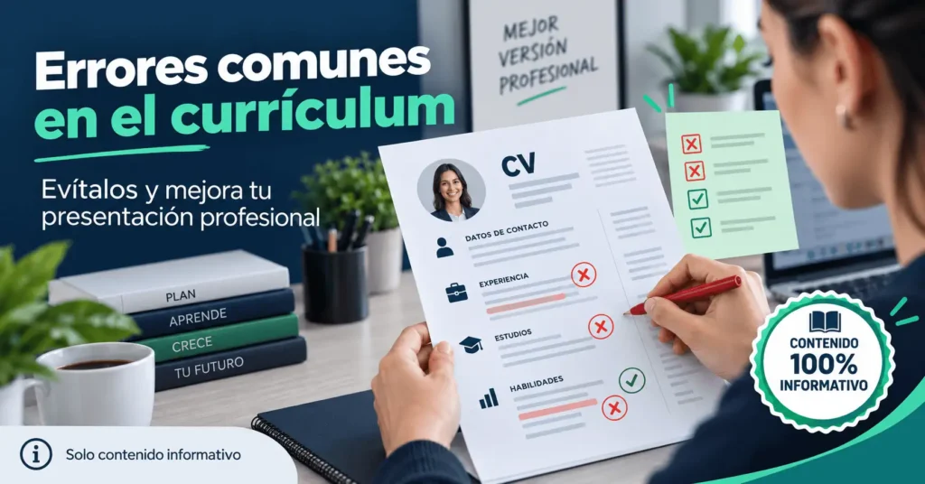 Errores comunes que pueden hacer que tu currículum pierda impacto